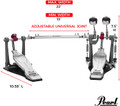 Pearl P1032R Eliminator Solo Red Double Bass Drum Pedal