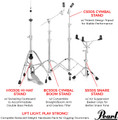 Pearl 930 Series Single Braced Hardware Pack