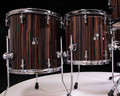 close-up view of SQ2 floor toms