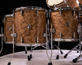 Sonor SQ2 10pc Maple Kit with Gong Drum - Chocolate Burl High Gloss