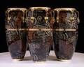 LP Limited Edition Tribal Finish Fiberglass with Gold Hardware Conga Set