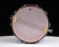 DW Collector's Maple Snare 7x14 White Rally Stripe on Blue Metallic