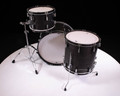 Top View PDP Concept Classic 3pc 24" - Ebony / Ebony Hoops w/STM Mount (PDCC2413EE-STM)