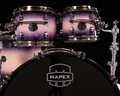 Mapex Saturn Evolution Classic 4-Piece Shell Pack Without Snare - Exotic Violet Burst