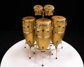 LP Galaxy Fiberglass Complete Gold Set (Congas, Bongos, Stands)