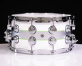 Silver Stripe with Lime Edges