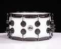DW Collector's 7x14 SSC Maple Snare - Gloss White w/ Black Nickel