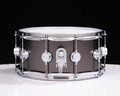 DW Collector's 6.5x14 Satin Black Nickel over Brass - Satin Chrome HW