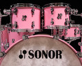 Sonor SQ2 6pc Beech Kit - Light Pink High Gloss 10/12/14/16/22/14SD