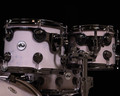 DW Collector's 5pc SSC Maple Kit - Light Grey over Exotic Mapa Burl