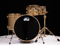 DW Collector's 4pc 333 Maple Kit - Gold Glass w/Gold HW