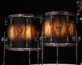 Sonor SQ2 5pc Maple Kit - Candy Black Burst over  African Marble