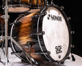 Sonor SQ2 5pc Maple Kit - Candy Black Burst over  African Marble