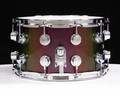 DW Collector's Brass 8x14 Snare Drum - Twisted Guava (Custom Finish)