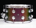 DW Collector's Brass 8x14 Snare Drum - Twisted Guava (Custom Finish)