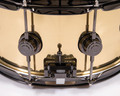 DW Collector's Series 6.5x14 3mm Brass Polished Snare Drum with Black Nickel Hardware
