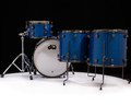 DW Collector's 4pc Maple/Mahogany Kit - Blue Glass w/ Black Nickel HW
