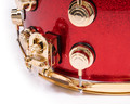 DW Collector's 8x14 10+6 Maple Snare - Red Sparkle Lacquer w/ Gold HW