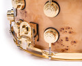 DW Collector's Series 8x14 Snare Drum Mapa Burl with Gold Hardware