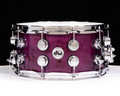 DW Collector's 7x14 Maple Snare - Transparent Lavender over Mapa Burl (1268820)
