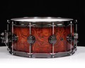 DW Collector's Series Maple 6.5x14 Snare Rich Red Burst on Bubinga