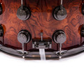 DW Collector's Series Maple 8x14 Snare Drum Rich Red Burst on Bubinga