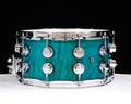 DW Collector's 7x14 Birch Snare Drum - Candy Blue over Kurillian Birch