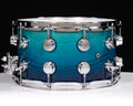 DW Collector's 8x14 Maple Snare - Electric to Pale Regal Blue w/Chrome