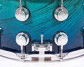 DW Collector's 8x14 Maple Snare - Electric to Pale Regal Blue w/Chrome