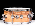 DW Collector's Series Maple 6.5x14 Snare Drum Olive Ash Burl
