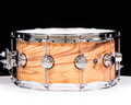 DW Collector's Series Maple 6.5x14 Snare Drum Olive Ash Burl Hard Satin