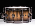 DW Collector's Series Ivory Ebony 6.5x14 Snare Candy Black Burst