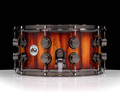 DW Collector's Series 7x14 Candy Stripe Padouk On Oak Shell
