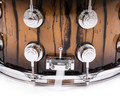 DW Collector's Series Ivory Ebony 8x14 Snare Drum Candy Black Burst