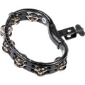 Meinl Mountable Molded ABS Nickel Plated Steel Tambourine - Black (TMT2BK)