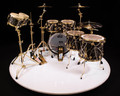 DW Collector's 5pc Maple Kit - Smoke Glass Contrail w/Gold Hardware