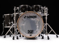 Sonor SQ2 7pc Beech Kit - Vintage Onyx w/ Snow Tiger Inside and Hoops