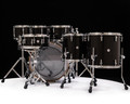 Sonor SQ2 7pc Beech Kit - Vintage Onyx w/ Snow Tiger Inside and Hoops