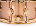 DW Collector's Series 6.5x14 3mm Brushed Bronze Snare Drum with Gold Hardware