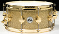 DW Collector's Series Snare 6.5x14 - Gold Glass - Gold Hardware