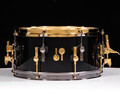 Sonor SQ2 13x6.5 Medium Maple  - Solid Black w/Black and Gold HW
