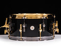 Sonor SQ2 13x6.5 Medium Maple  - Solid Black w/Black and Gold HW