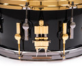 Sonor SQ2 13x6.5 Medium Maple  - Solid Black w/Black and Gold HW