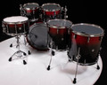 Sonor SQ2 6pc Medium Beech Kit - Black to Red Sparkle