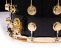 DW Collector Series 8x14 SSC Maple Snare Drum - Black Mirra with Gold