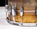 Ludwig LB484R 8x14 Raw Brass Snare
