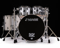 Sonor SQ2 7pc Maple Drum Set - Silver Sparkle Lacquer