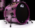 DW Collector's 5pc Maple Kit - Pink Glitz w/Black Nickel HW