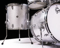 Gretsch Brooklyn 4pc Kit - Silver Sparkle, w/Double Tom Mount