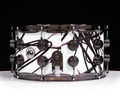 DW Collector's 7x14 SSC Maple Snare - White Contrails with Black Nickel